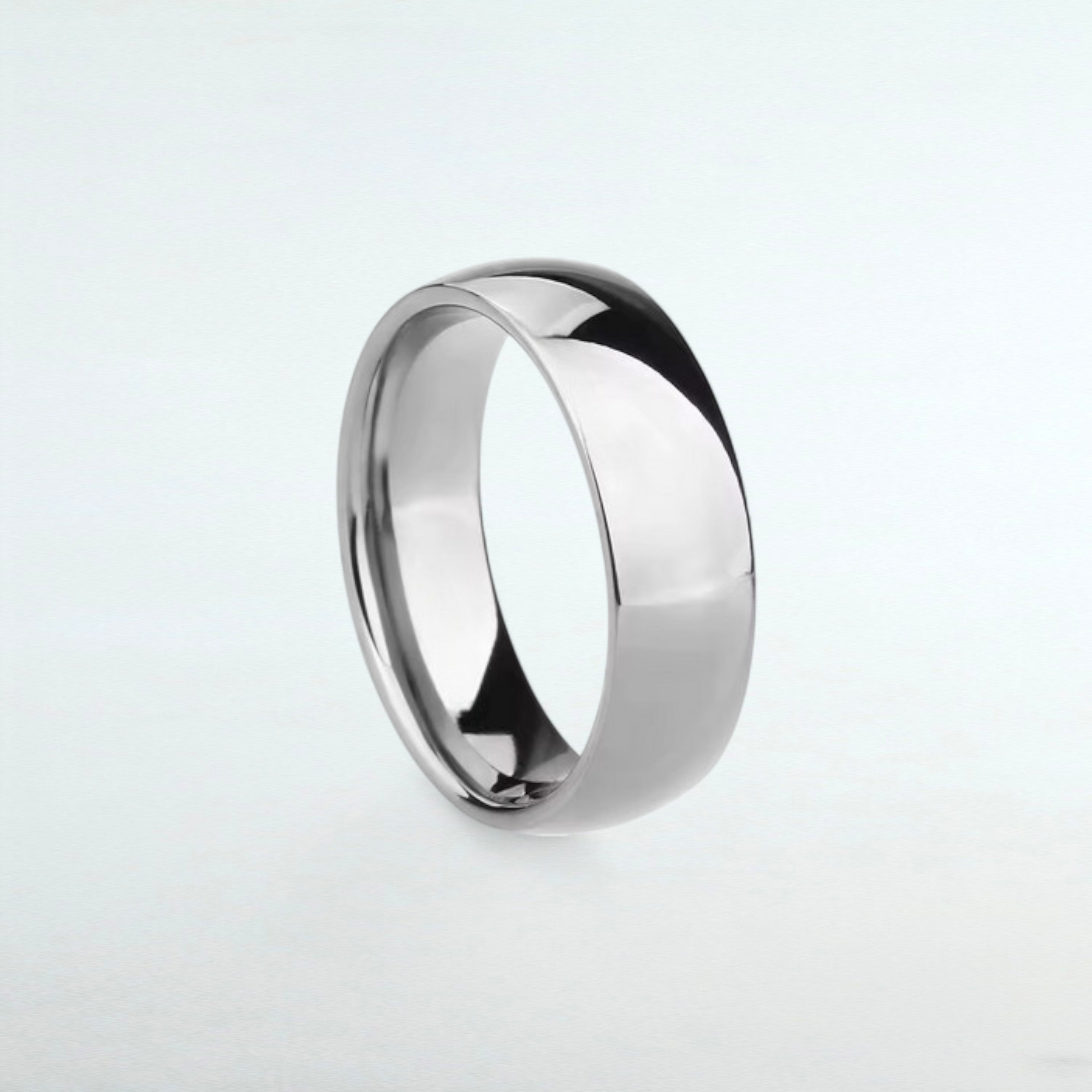 Polished Titanium Ring - 6mm