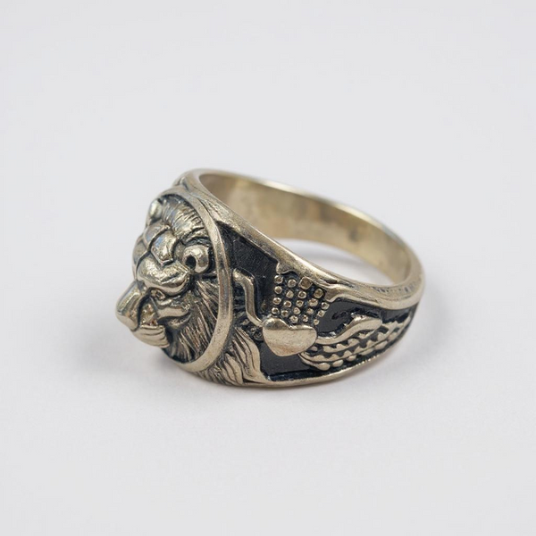 Stainless Steel Lion Ring