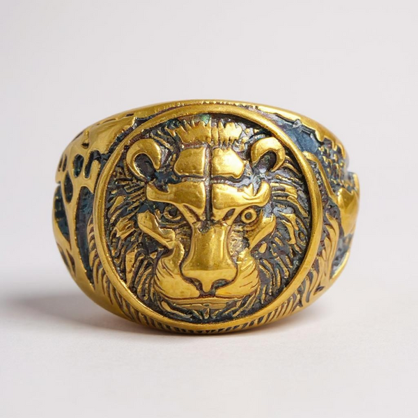 Stainless Steel Lion Ring