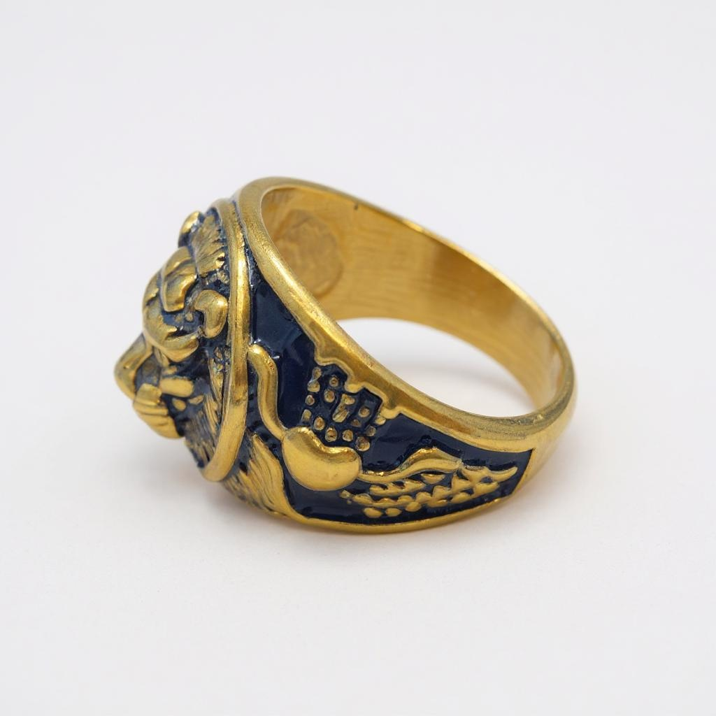 Stainless Steel Lion Ring