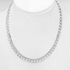 Sterling Silver 5mm Curb Chain Necklace, 20 Inch, Made in Italy