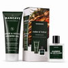 ManCave Amber & Vetiver Shower Gel and Eau de Toilette Gift Set with presentation box on a white background.
