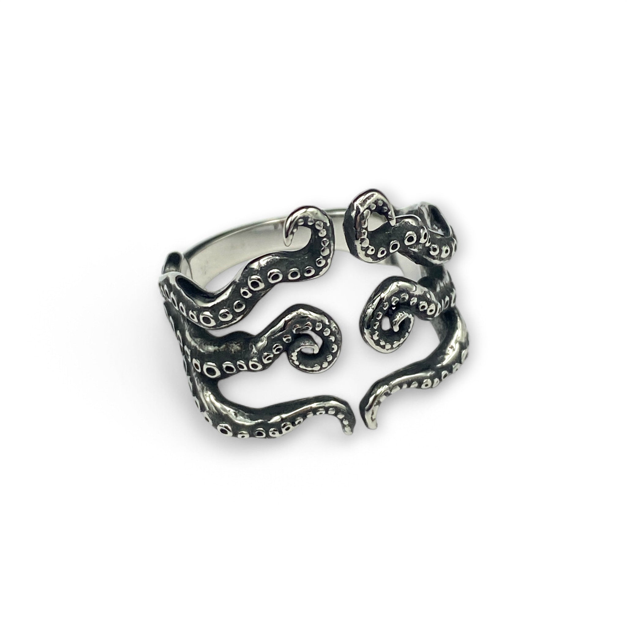 Stainless Steel Octopus Ring