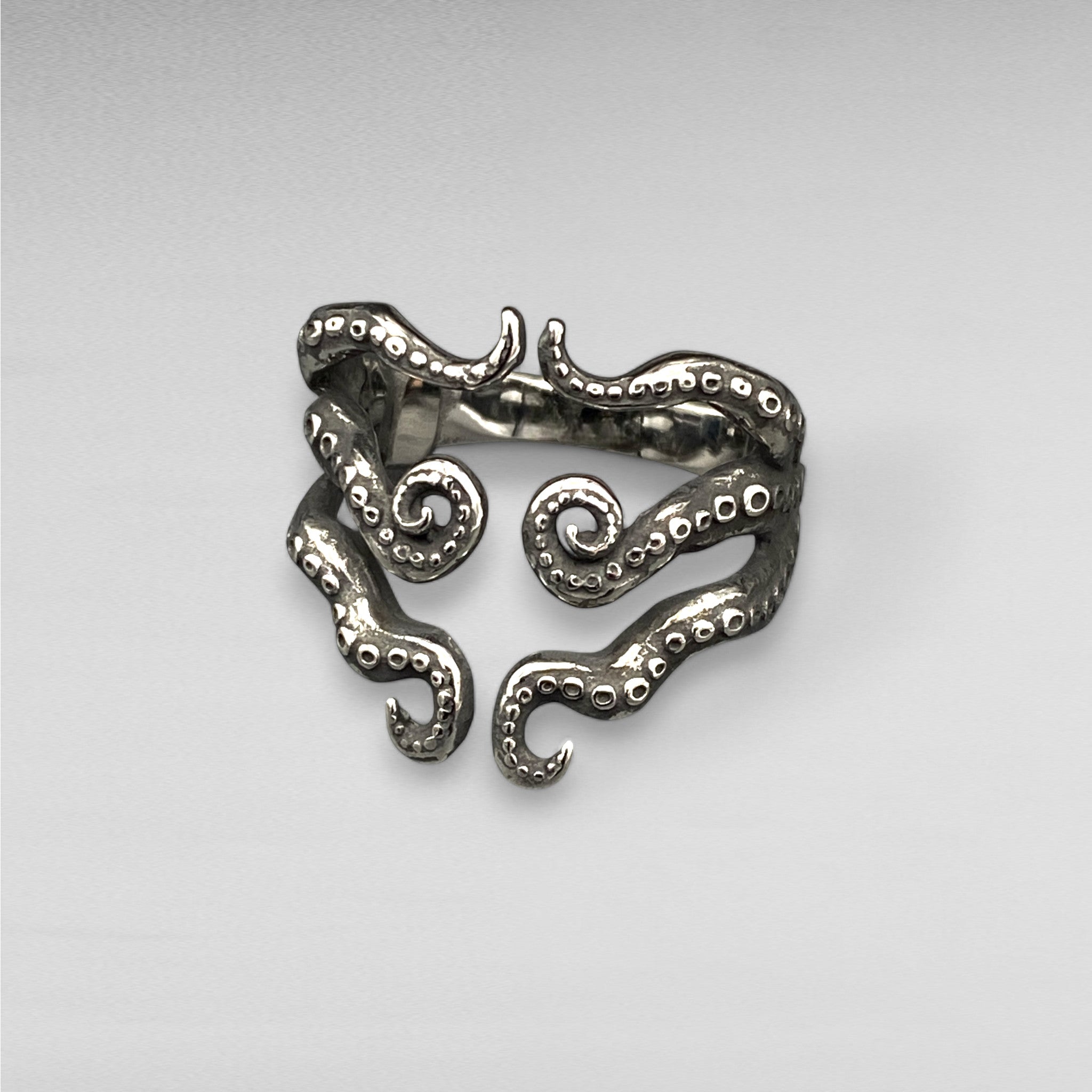 Stainless Steel Octopus Ring