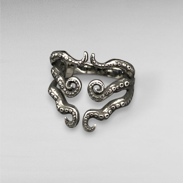 Stainless Steel Octopus Ring