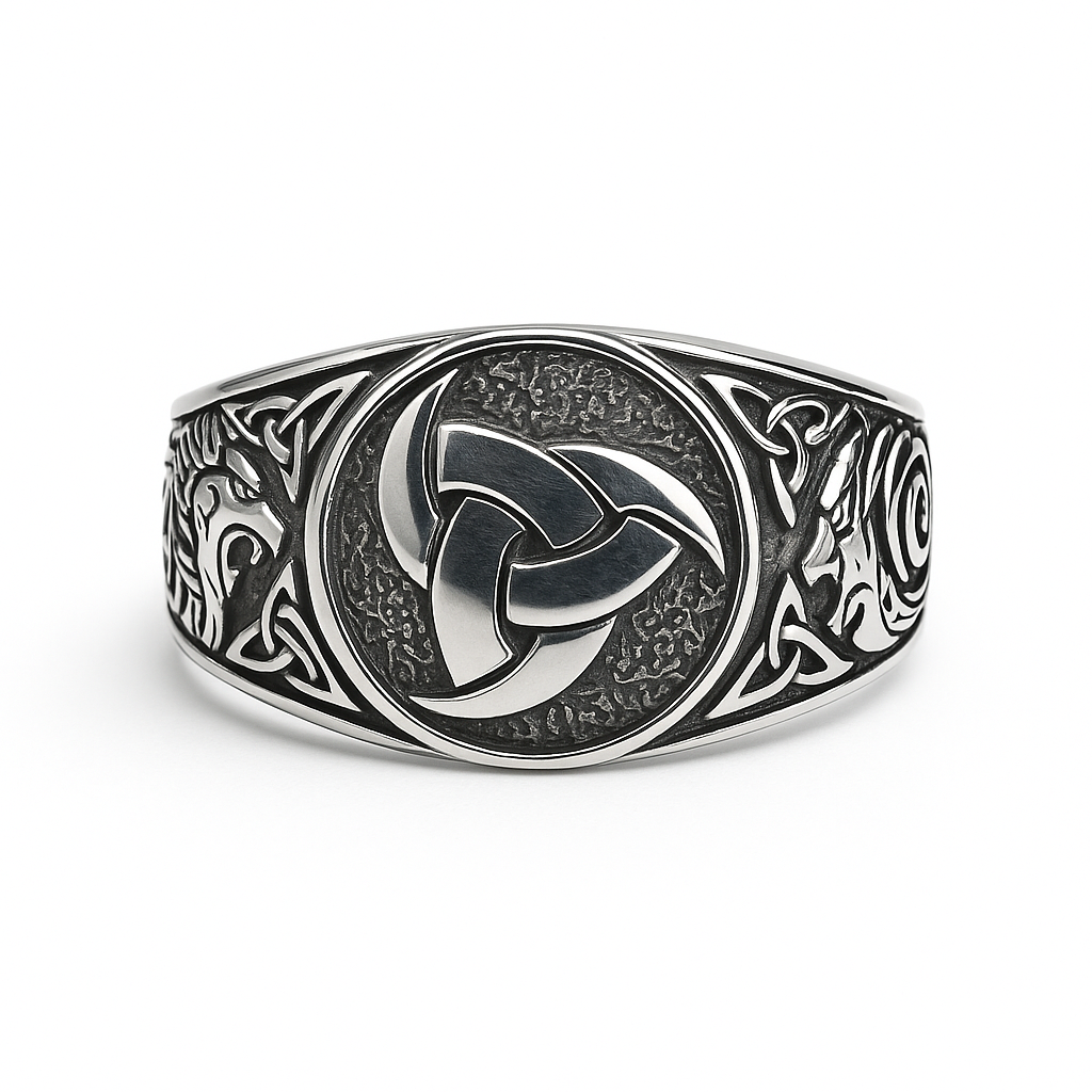 Sterling Silver Triskele Ring