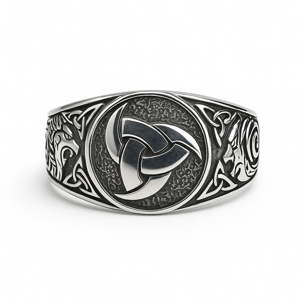 Sterling Silver Triskele Ring