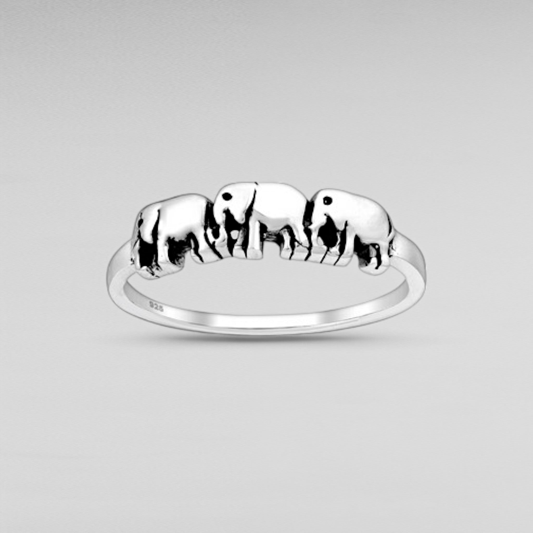 Sterling Silver Elephant Ring