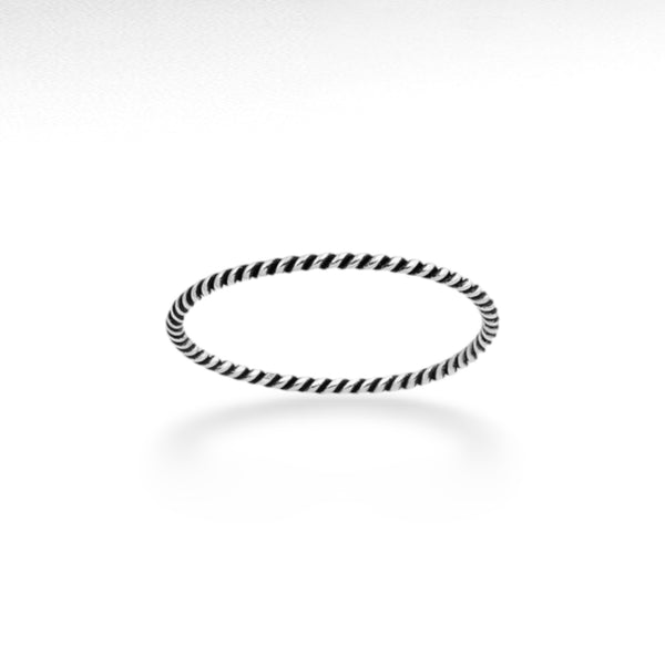 Silver Twisted Ring