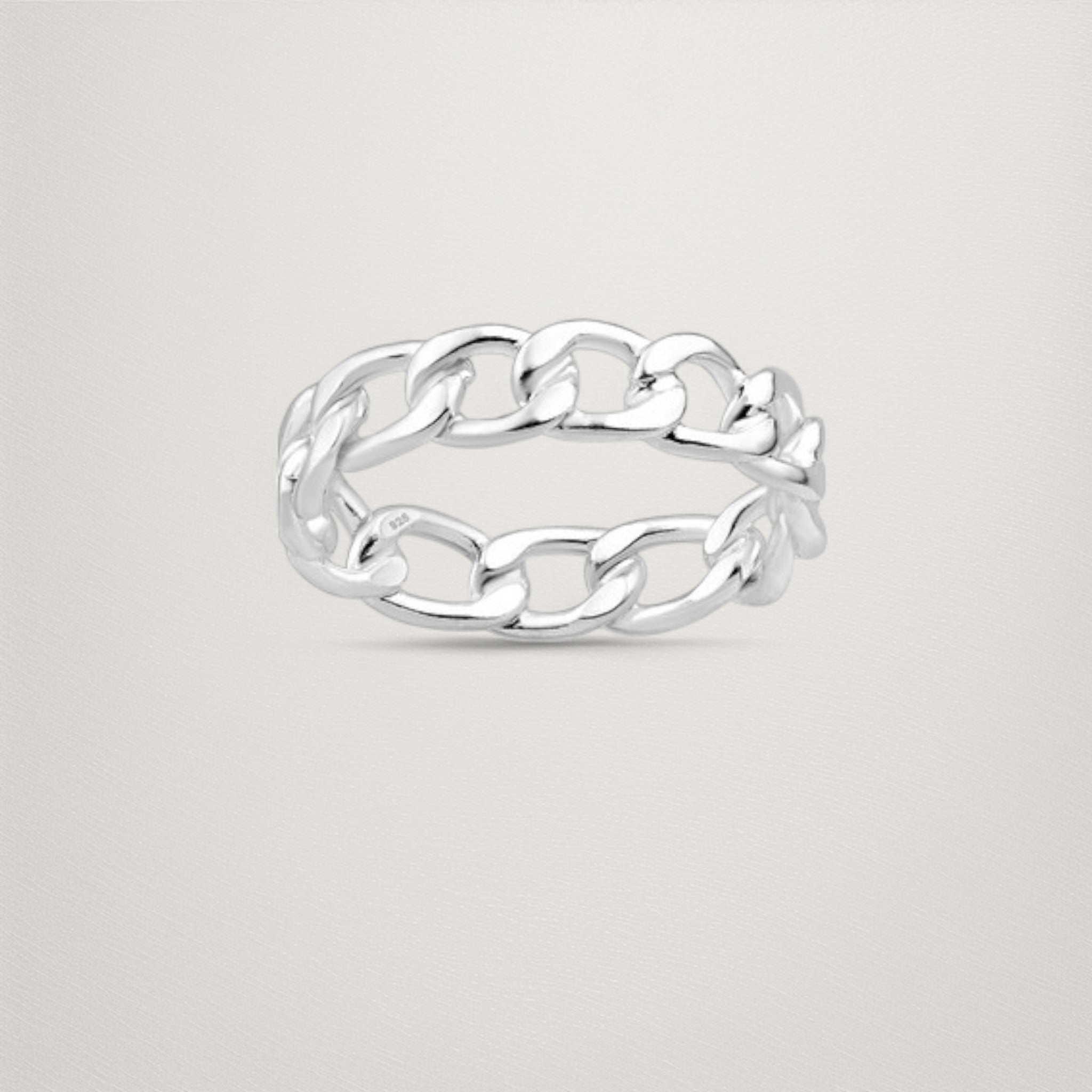 Sterling Silver Chain Link Ring