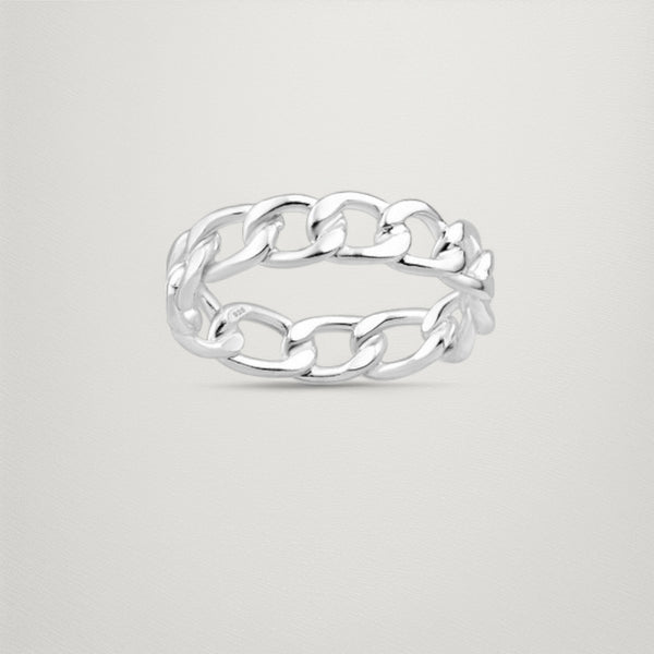 Sterling Silver Chain Link Ring