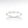 Sterling Silver Ring Decorated with Opal