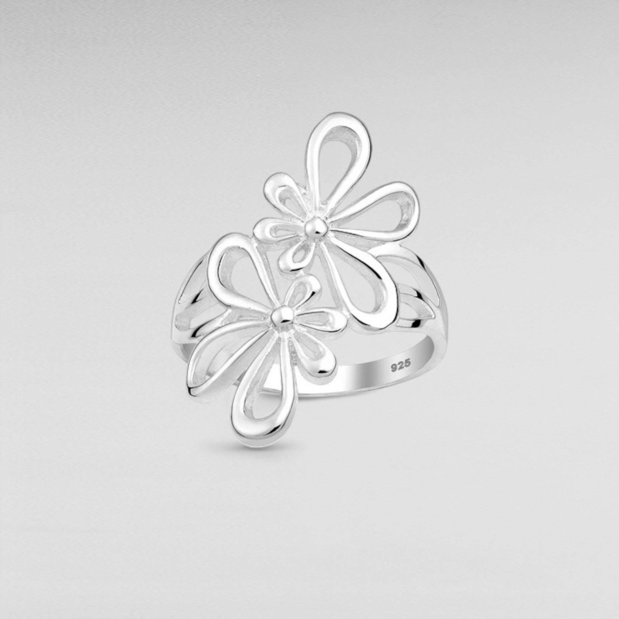 Sterling Silver Flower Ring