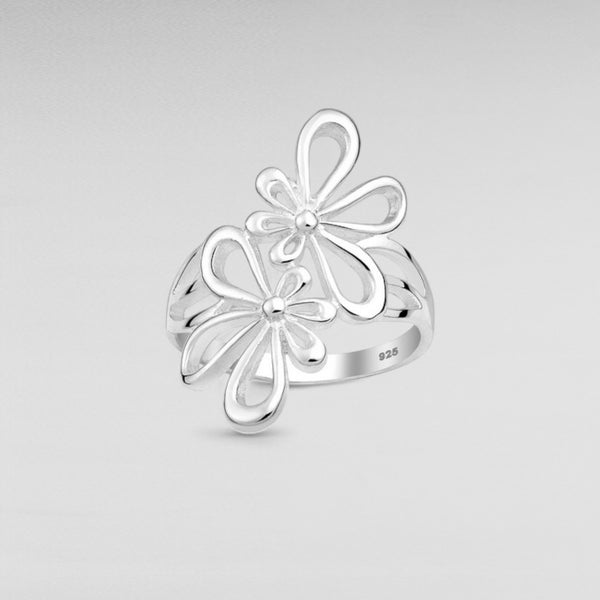Sterling Silver Flower Ring