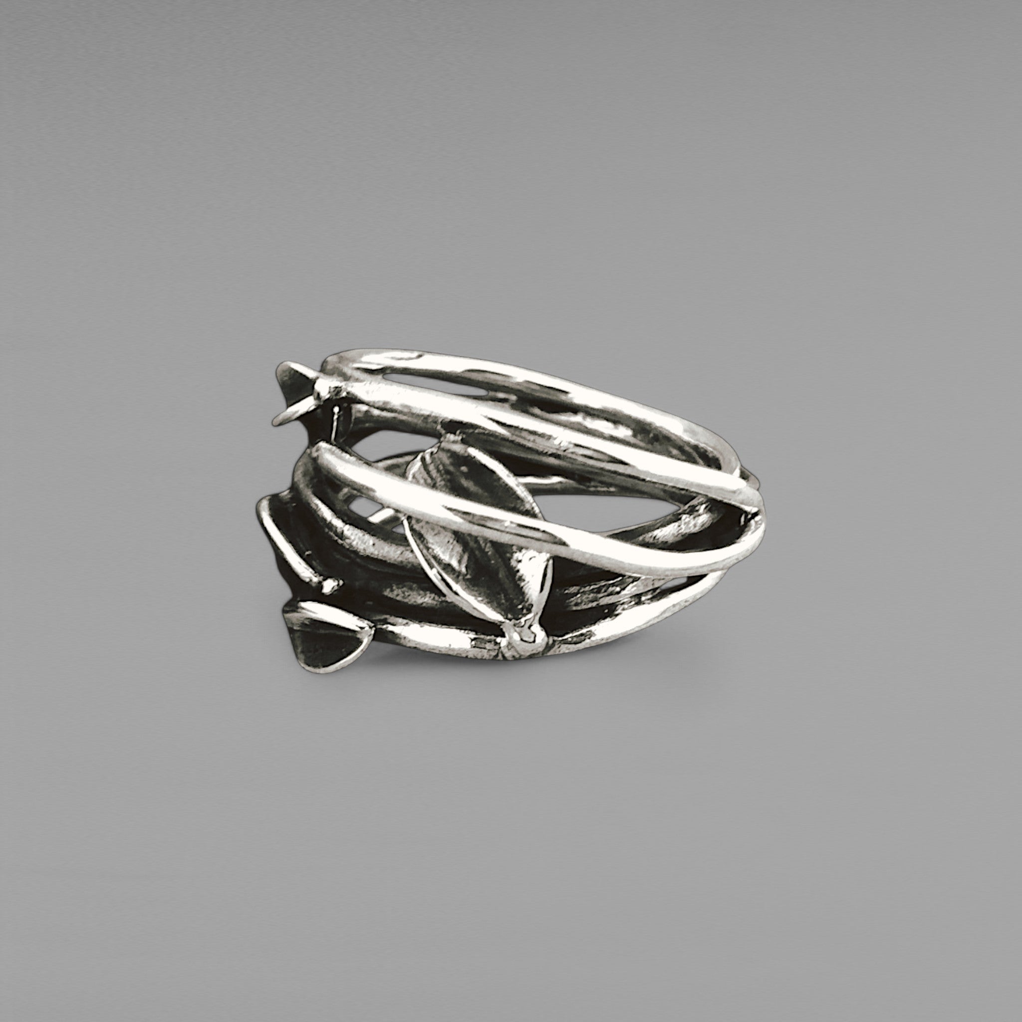 Sterling Silver Leaf Ring