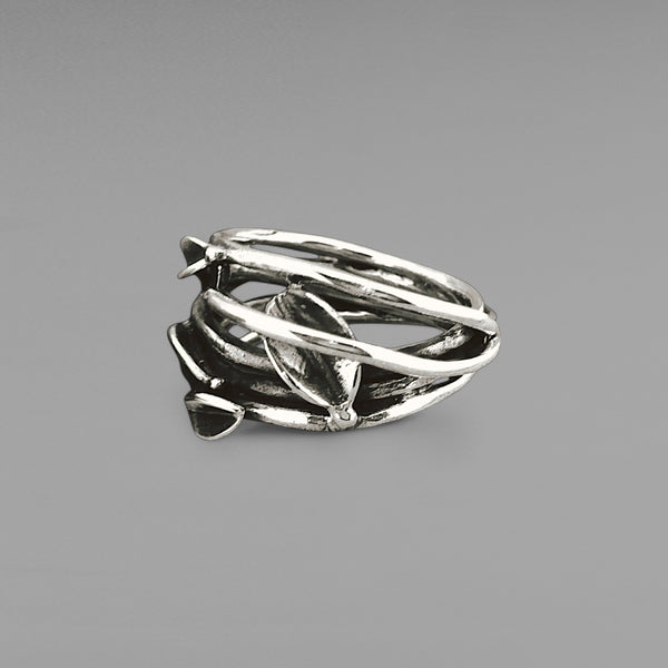 Sterling Silver Leaf Ring