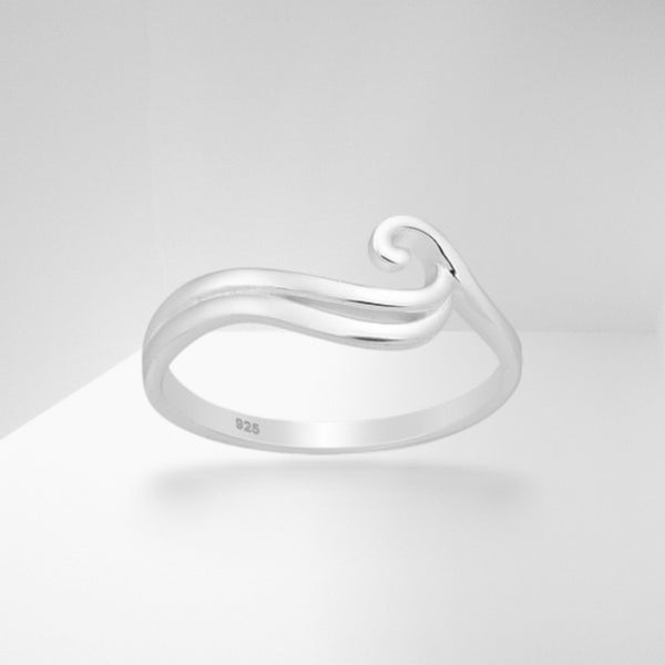 Sterling Silver Wave Ring