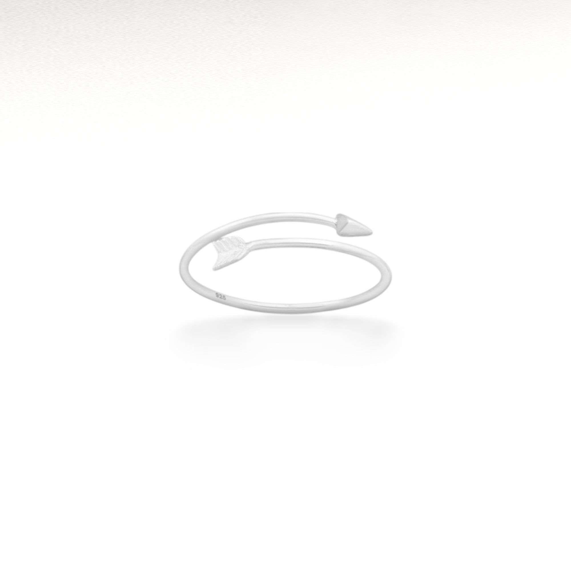 Sterling Silver Adjustable Arrow Ring