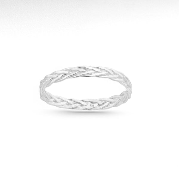 Sterling Silver Weave Band Ring