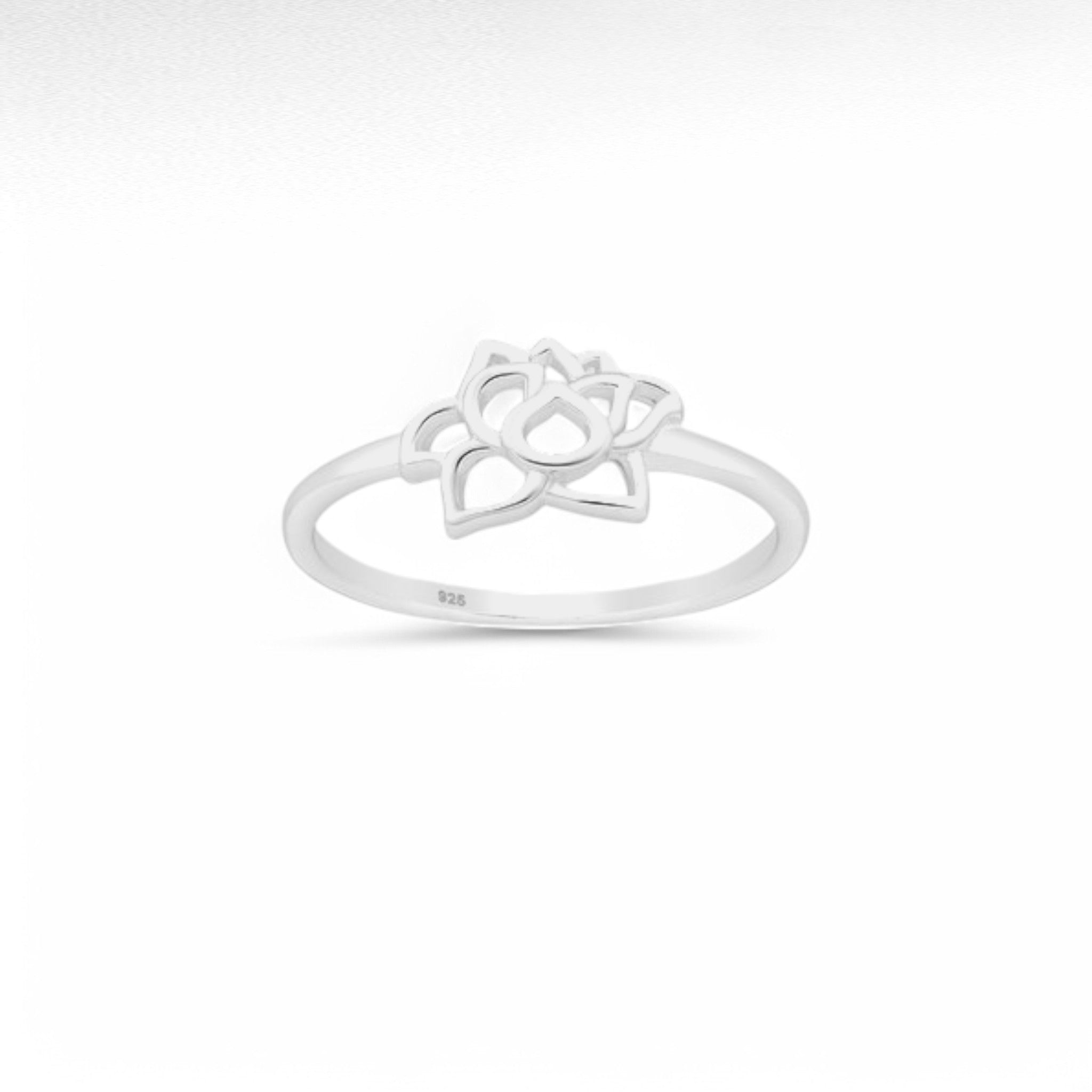 Sterling Silver Lotus Ring