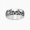 Sterling Silver Oxidized Skull Ring