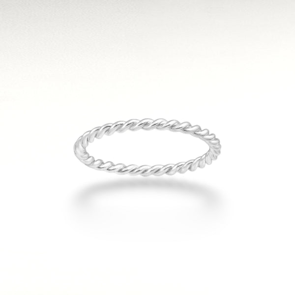 Sterling Silver Twist Ring