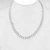 Sterling Silver 7mm Curb Chain Necklace, 20 Inch, Made in Italy
