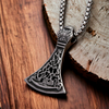 Thor's Axe Head Pendant Necklace