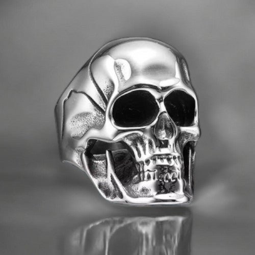 Skull Ring - Polished Stainless Steel