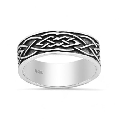 Sterling Silver Celtic Knot Band Ring