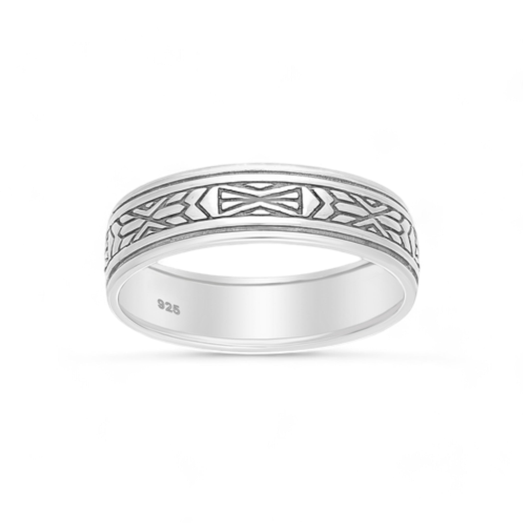 Sterling Silver Oxidised Band Ring