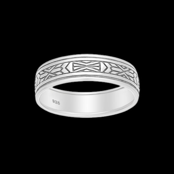 Sterling Silver Oxidised Band Ring