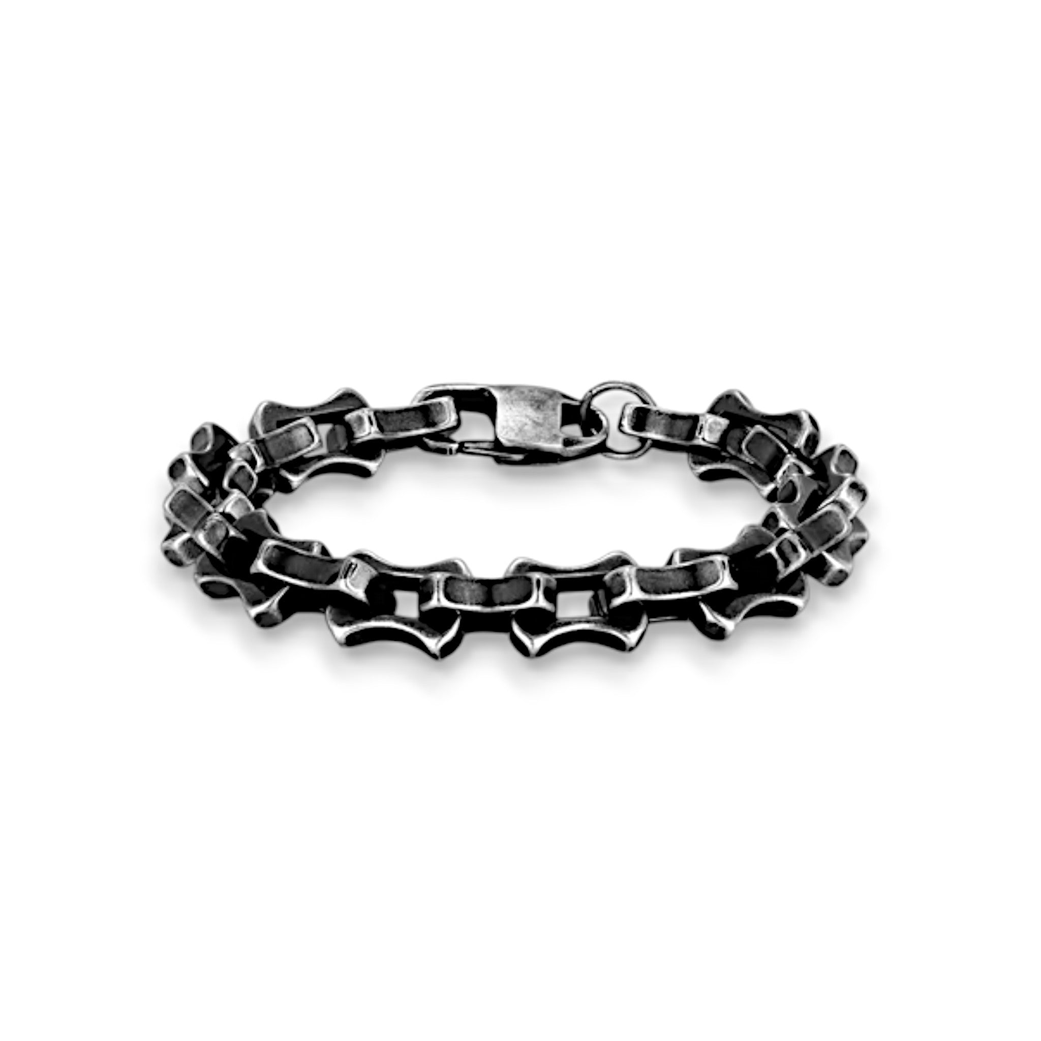 Stainless Steel Bike Chain Style Bracelet