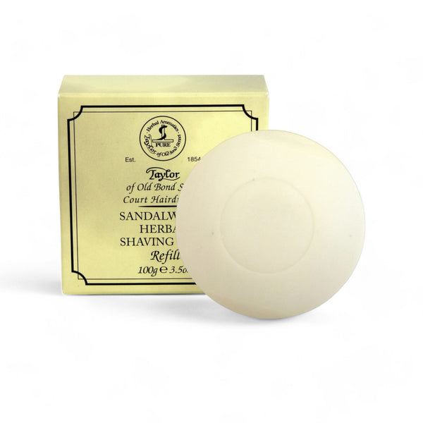 Taylors Sandalwood Hard Shaving Soap Refill - 100g