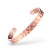 Slim Copper and Magnet Cuff - Hammered Effect