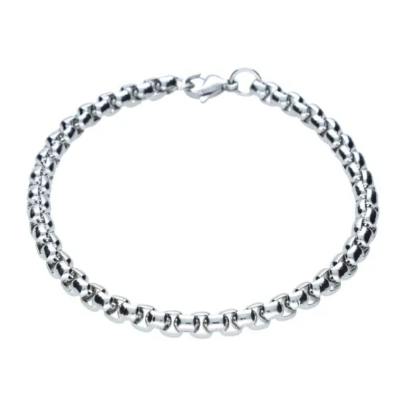 Box Link Bracelet - 4mm