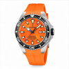 Festina Men's Diver Watch Orange Dial Silicone Strap