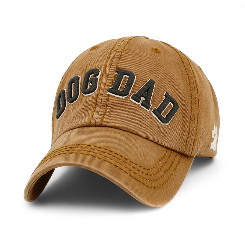 Dog Dad Washed Vintage Baseball Cap