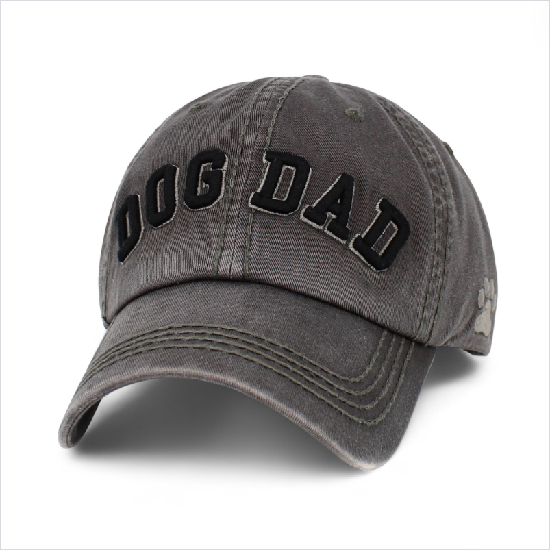 Dog Dad Washed Vintage Baseball Cap