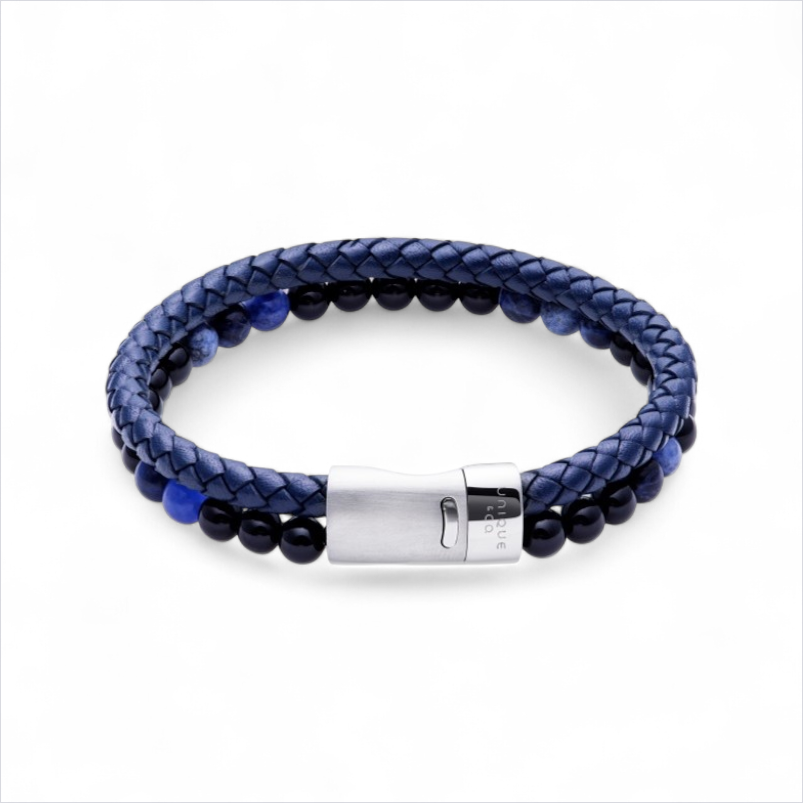 Leather & Bead Bracelet