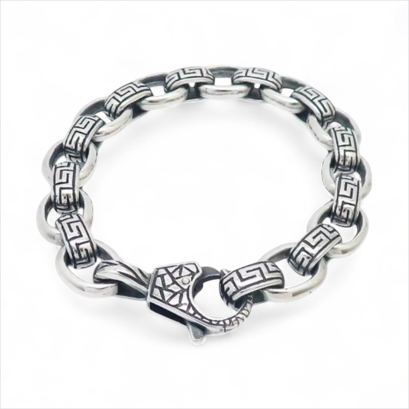 Stainless Steel Biker Chain Bracelet