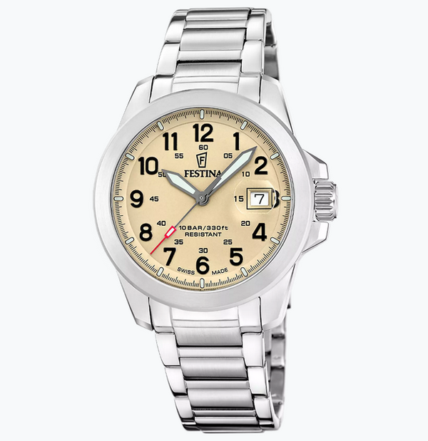 Men’s Festina Swiss Made Field Watch – Three Interchangeable Straps