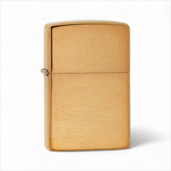 Zippo 204B Brushed Brass Genuine Lighter