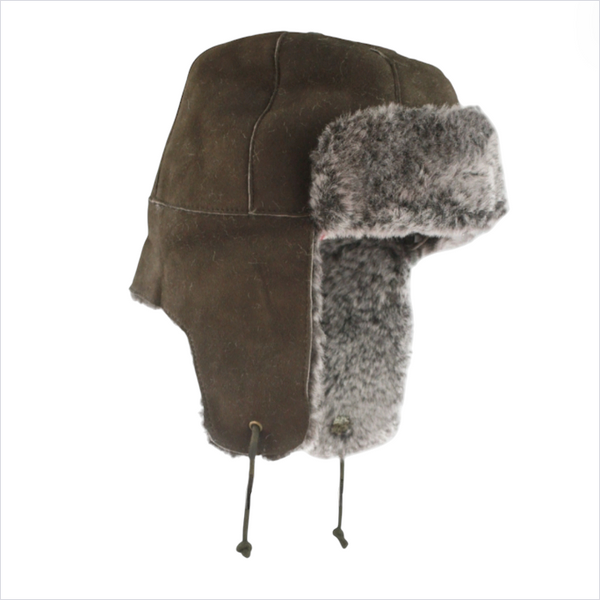 Bourn Sheepskin Pilot-Style Hat