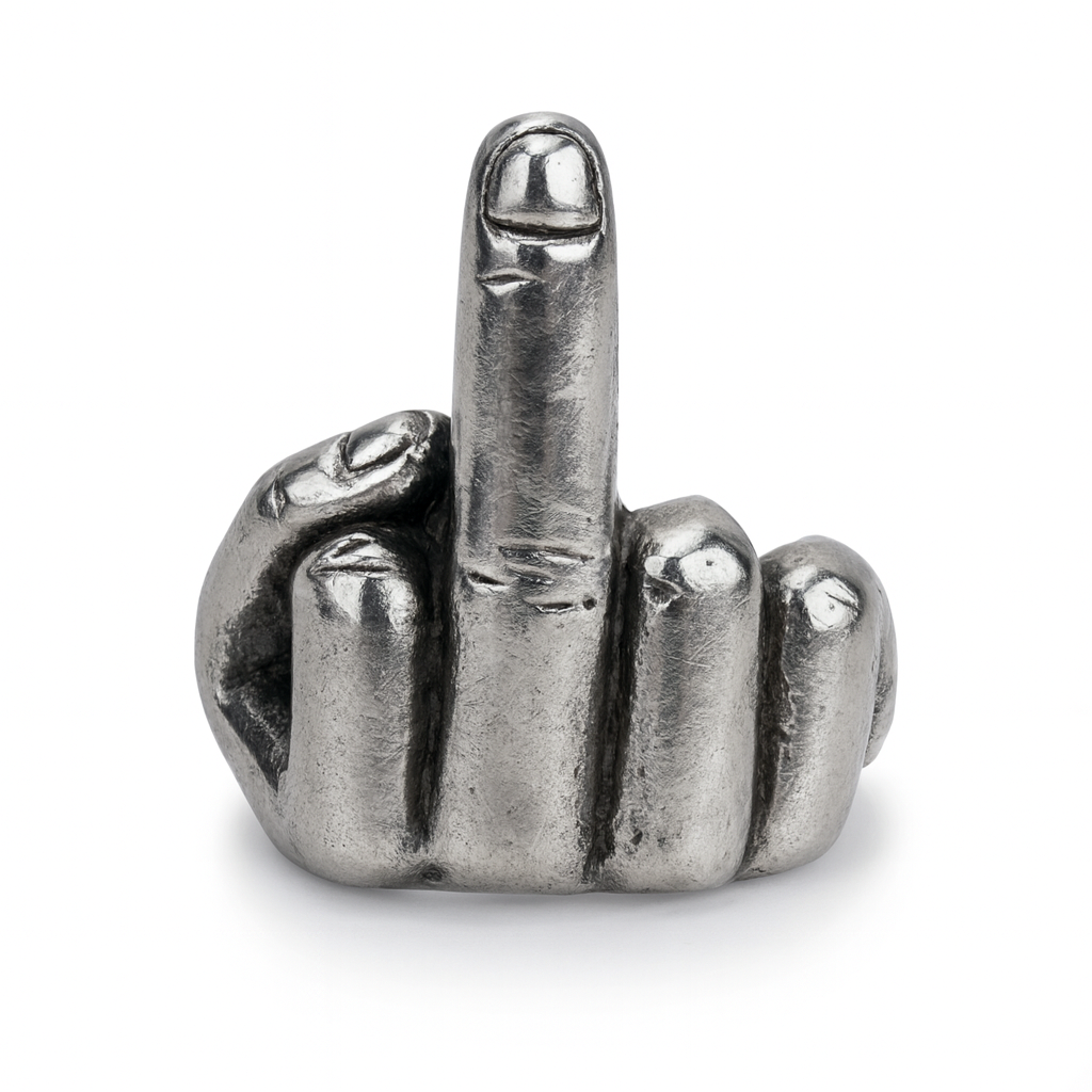 Stainless Steel Hand Gesture Ring
