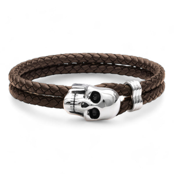 Skull Leather Bracelet
