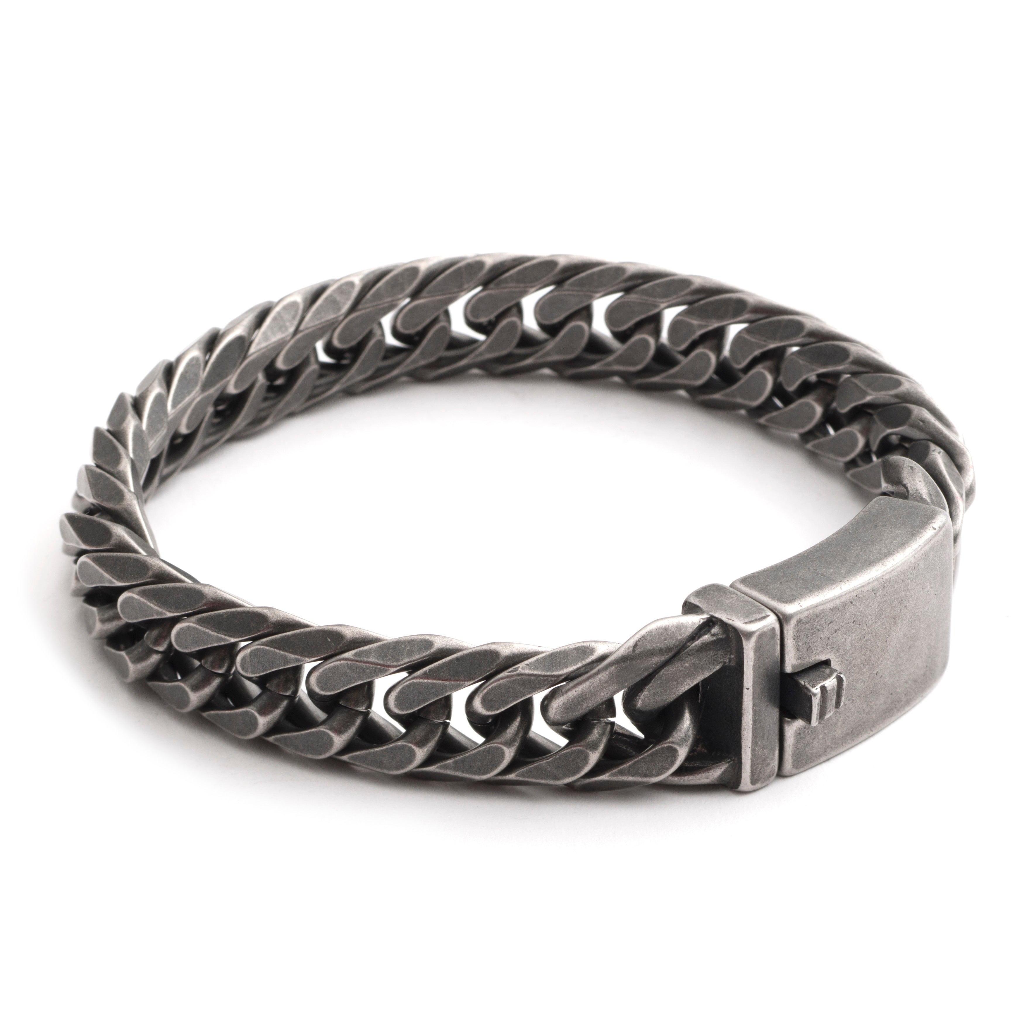Stainless Steel Gunmetal Bracelet