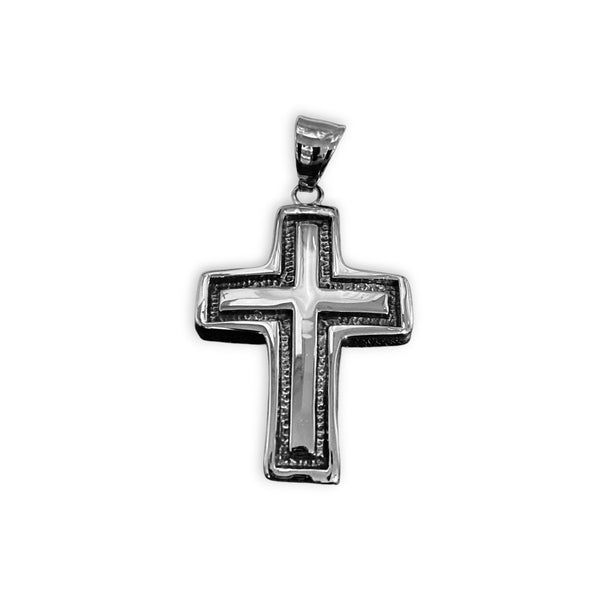 Steel Cross Pendant  - Small