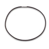 Twist Clasp Leather Necklace - 3mm