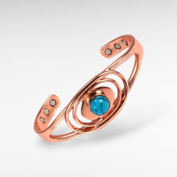 Copper Cuff with Turquoise